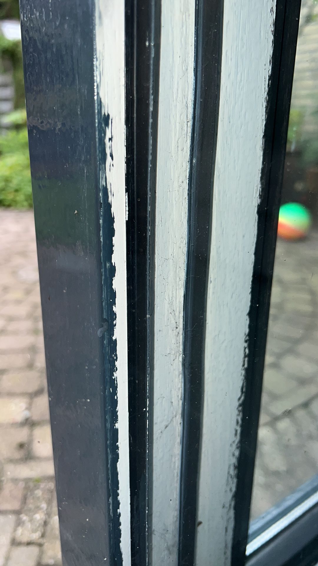 schuifpui rubber vaste deel. Afdichting schuifpui!